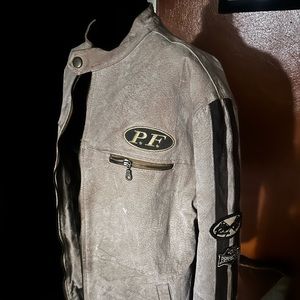 Men’s genuine,suede sporty jacket.